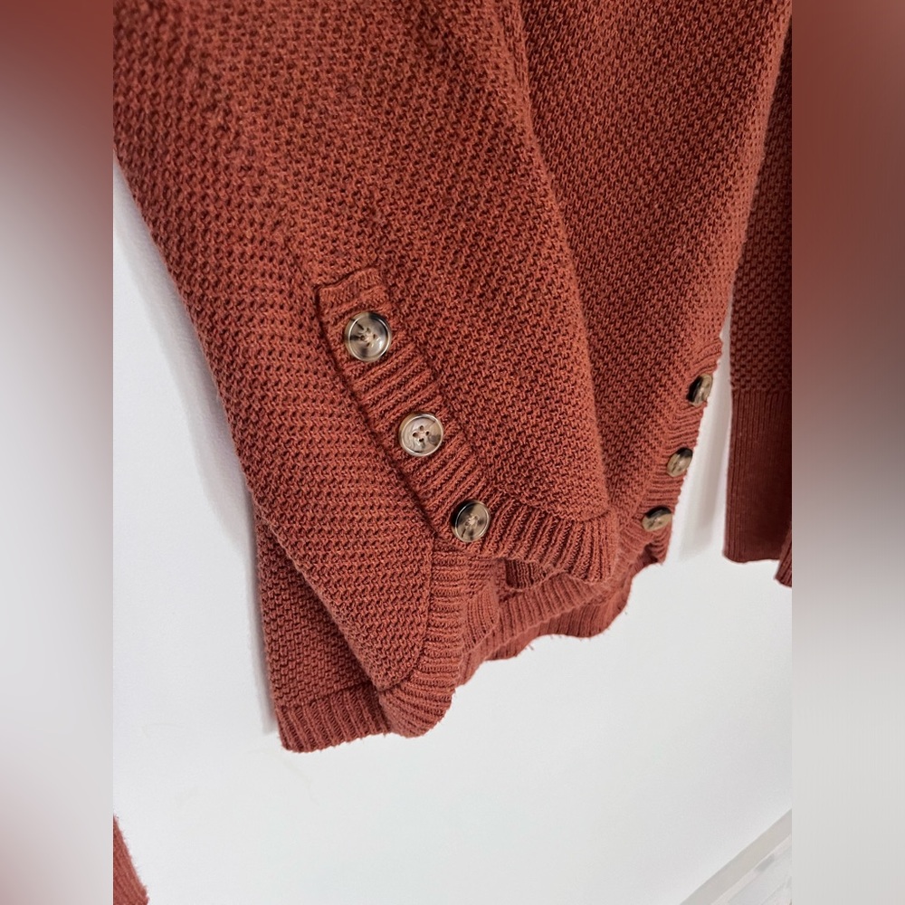 Orange/Rust Knit Sweater - Picture 2 of 4